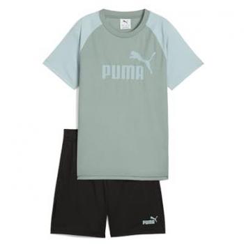 Puma Set Bambini Maglietta e Pantaloni Verde 13-14