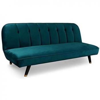 Canapé Design Contemporain Velours Vert Menzzo