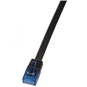 LogiLink 10m Cat6 U/UTP RJ45 Networking Cable, Black, Highly Flexible