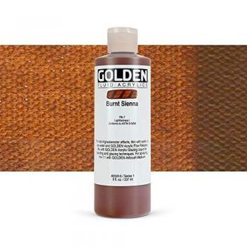 Burnt Sienna Fluid Acrylic 8 oz. by GOLDEN