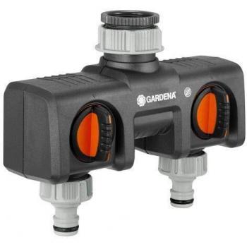 Gardena Dual Output Tap Connector 21 & 26.5mm