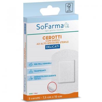 Sofarmapiù Cerotti Delicati 7,5x10cm 5 Pezzi