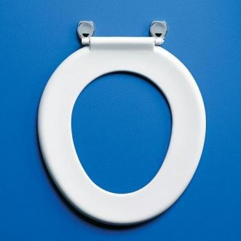 Armitage Shanks Bakasan S4063 seat chrome plated pillars Blue