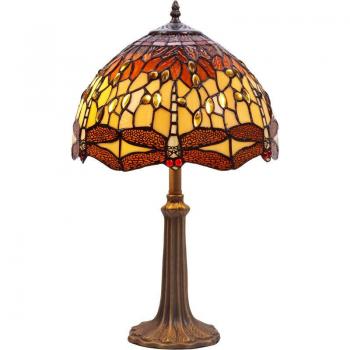 Lámpara Sobremesa Tiffany Belle Amber 30cm