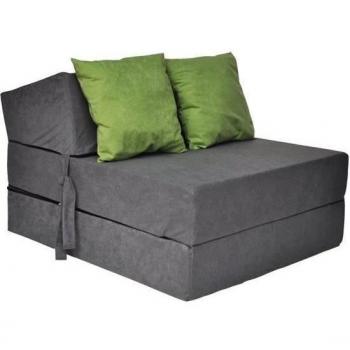 Matelas pliable 200 x 70 x 15 cm avec coussins