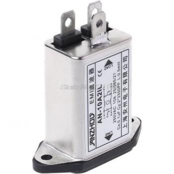 IEC320-C14 Panel Mount EMI Filter Male Socket