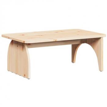 Mesa de Café de Madera Maciza 80 x 50 x 31 cm