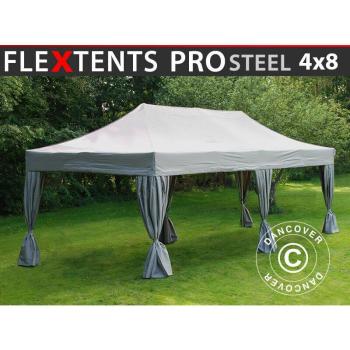 Carpa FlexTent Pro 4x8m de Acero Latte