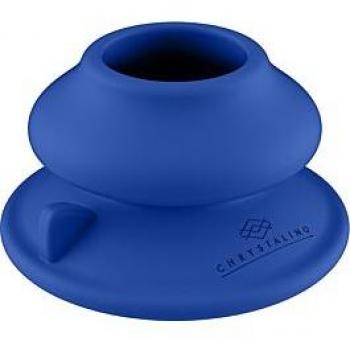 Chrystalino – Capsule Suction Silicone Vibrante – Bleu