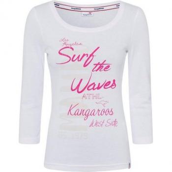 KangaROOS 3/4-Arm-Shirt für Damen, Rundhalsausschnitt