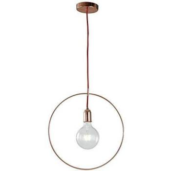 Frida Pendant Ceiling Light Pink Gold 40cm