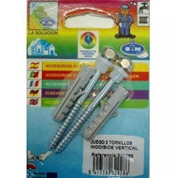 Tornillo de Baño S&M Inox 320286 para Bidet e Inodoro (2 PZ)