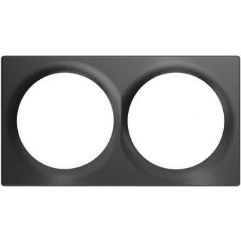 Fibaro Walli Doppelte Abdeckplatte anthrazit FG-Wx-PP-0003-8