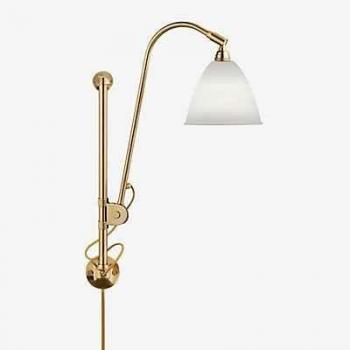 Gubi Lampe murale BL5 crème et laiton