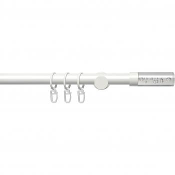 Gardinenstange Liedeco 20 mm Power Zylinder – Acryl – Fixmaß – 1‑läufig – Komplettset