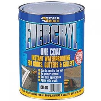 Everbuild Sika EVBEVCC5L EVERCRYL® One Coat Clear 5kg