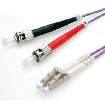 Câble FO 50/125µm Violet LC/ST OM4 5m
