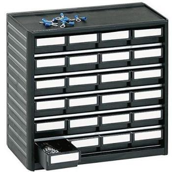 Treston ESD-Behältermagazin 291-4ESD schwarz 310x180x290 mm