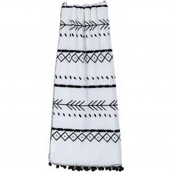 Midnight Puff Elegance Throw