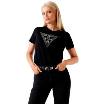 Guess Women’s XS Jet Black Triangle T-Shirt A996
