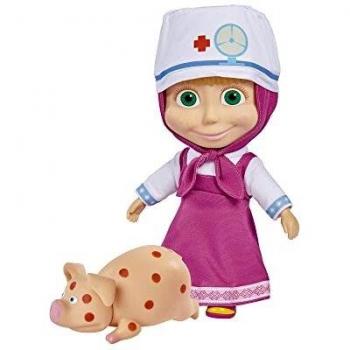 MASHA DOLL VETERINARIA CON PIG BAMBOLE E BAMBOLOTTI