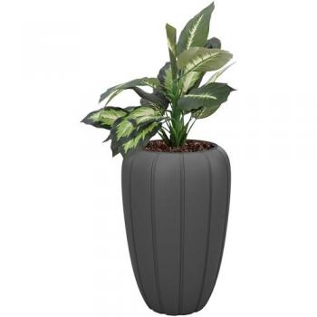 Poteau de jardin 40 cm, 62 cm, matériau plastique anti‑UV, design rond