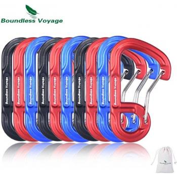 Pack 10 mousquetons Wiregate pour sac à dos sans accroc