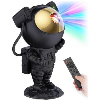 Lámpara Techo Espacial Proyector con Función Temporizador, Mando Negro