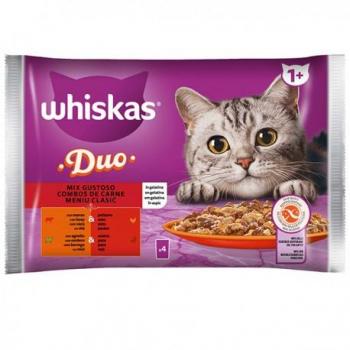 Whiskas Dúo de Carnes en Gelatina 85g x4