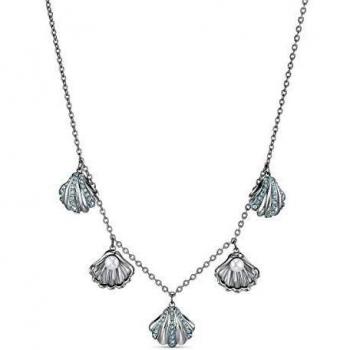 Collier Swarovski Shell Pearl, Aiguemarine Turquoise, Métal Rhodié, Exclusivité Amazon