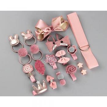 Lot de 18 pinces à cheveux roses pour séance photo enfant NOVAGO