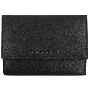 Bugatti Cartera Bella en Piel de Vacuno Negra