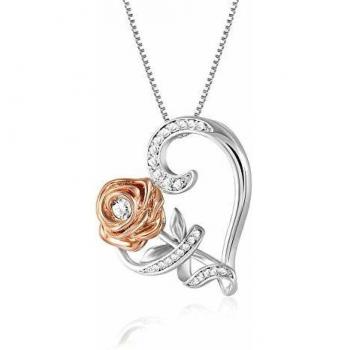 Ciondolo in Oro Rosa con Cristalli Swarovski per San Valentino