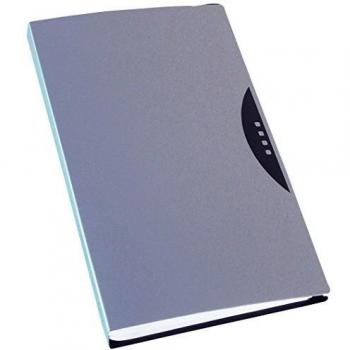 PORTABIGLIETTI VISITA 240 TASCHE SILVER C/CUSTODIA