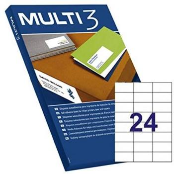 Etiquetas 70x37mm Apli Multi3 100 Folhas A4