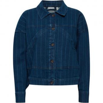 Giacca di jeans Ichi Adissa chiusura a bottoni