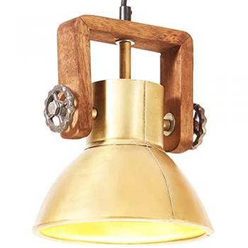 Lampe suspendue industriale vitaXL 25 W, luminaires en laiton 19 cm – chambre et salle à manger
