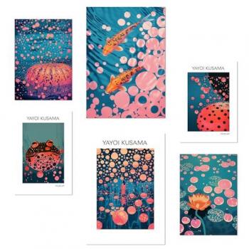 Set de 6 Pósters de Diseño Yayoi Kusama