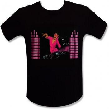 Camiseta DJ rosa con luces interactivas Talla XL