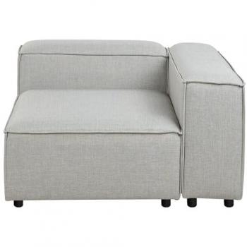 Contemporary Light Grey Corner Sofa Section