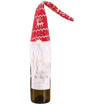 Poche festive pour bouteille de vin