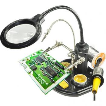 Folding LED Magnifier with Helping Hand