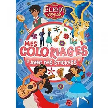 Elena d'Avalor : mes coloriages avec des stickers