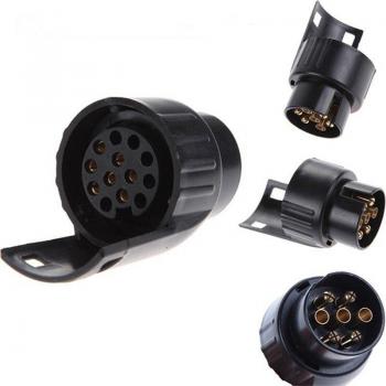 7-poliger zu 13-poliger Anhängerstecker Adapter für Wohnwagen