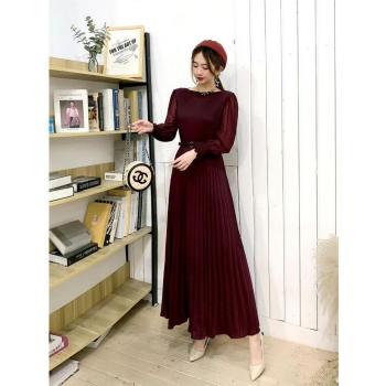 Mujer Mubarak Vestido Eid de Ramadán