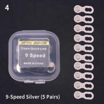 Maillons rapides pour chaîne de vélo, 5 paires, compatible avec 6 à 12 vitesses