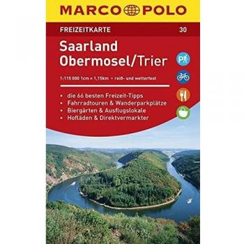 Marco Polo Freizeitkarte Saarland, Obermosel, Trier
