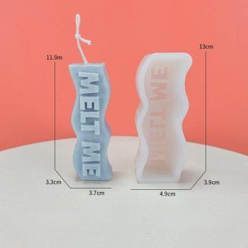 Multi-Use Silicone Candle Molds with English Words