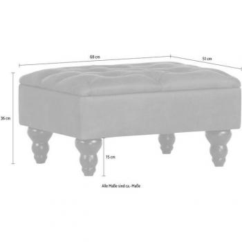 GUTMANN FACTORY Hocker „Amazonas“ – Braun, 68/36/51 cm