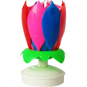 Velas Musicales de Loto Giratorias Electrónicas para Pasteles
